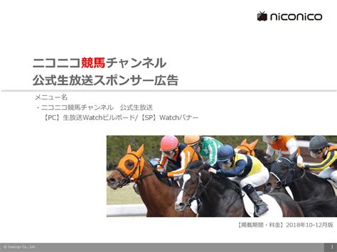 生放送:ニコニコ競馬チャンネル(ニコニコ競馬チャンネル) .